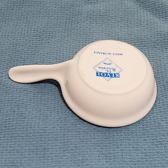 Vintage Revol La Porcelaine Tiny Handled Pan White Made in France 062807 - Picture 11 of 16